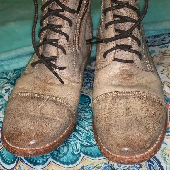 Bed Stü Tabor Distressed Combat Boots - Picture 5 of 12